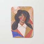 Woman in Thoughts Bath Mat Gallery Image 1