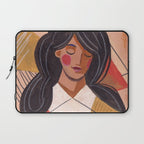 Woman in Thoughts Laptop Sleeve Gallery Image 1