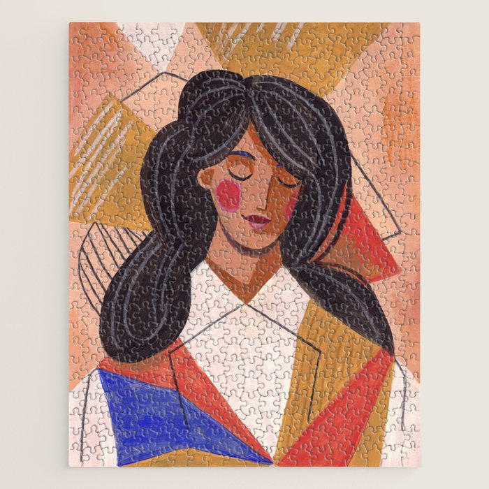 Woman in Thoughts Jigsaw Puzzle Gallery Image 1