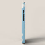Soft Daisy Flowers - Cute Retro Floral Pattern on Pastel Blue iPhone Case Gallery Image 2