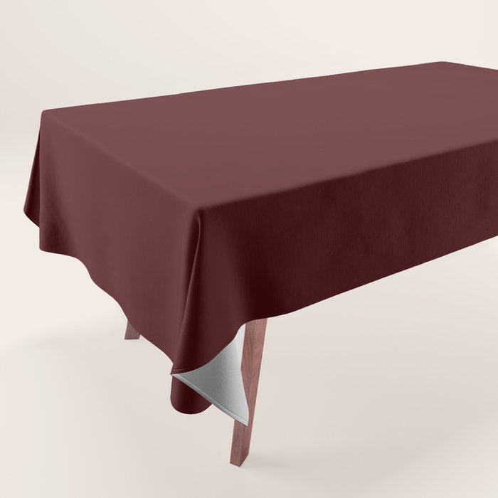 Simply Maroon Red Tablecloth Gallery Image 1