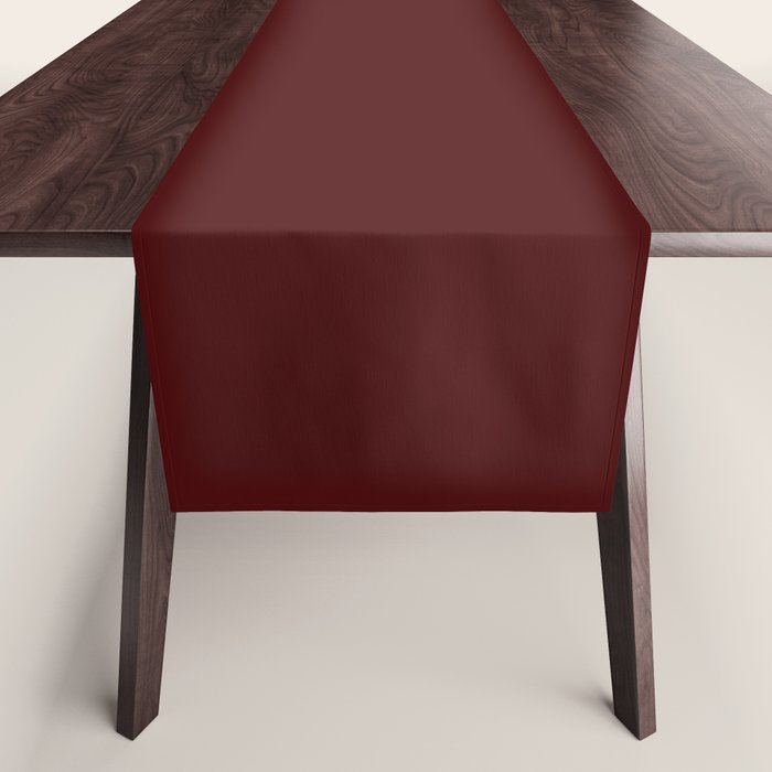 Simply Maroon Red Table Runner Gallery Image 1