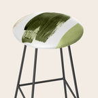 Green brush strokes Stool Gallery Image 2