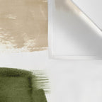 Green brush strokes Wall Tapestry Gallery Image 3