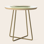 Green brush strokes Side Table Gallery Image 1