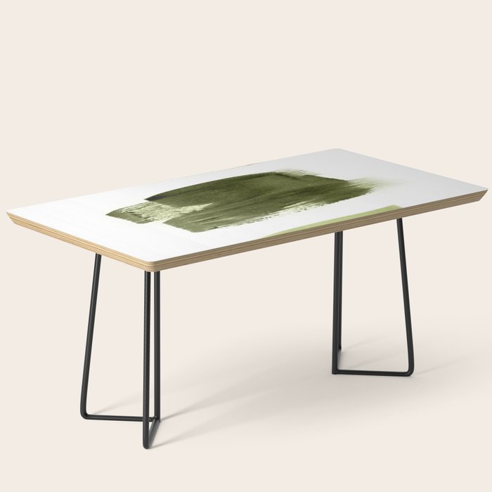 Green brush strokes Coffee Table Gallery Image 1