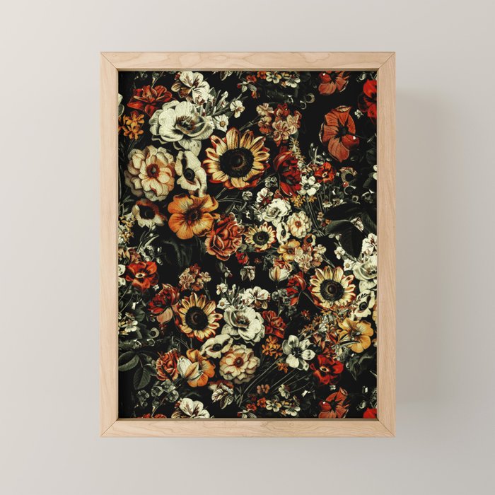 Winter Night Garden Mini Art Print Gallery Image 1