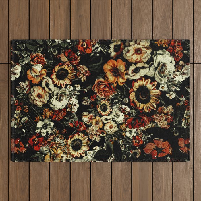 Winter Night Garden Outdoor Rug Gallery Image 1