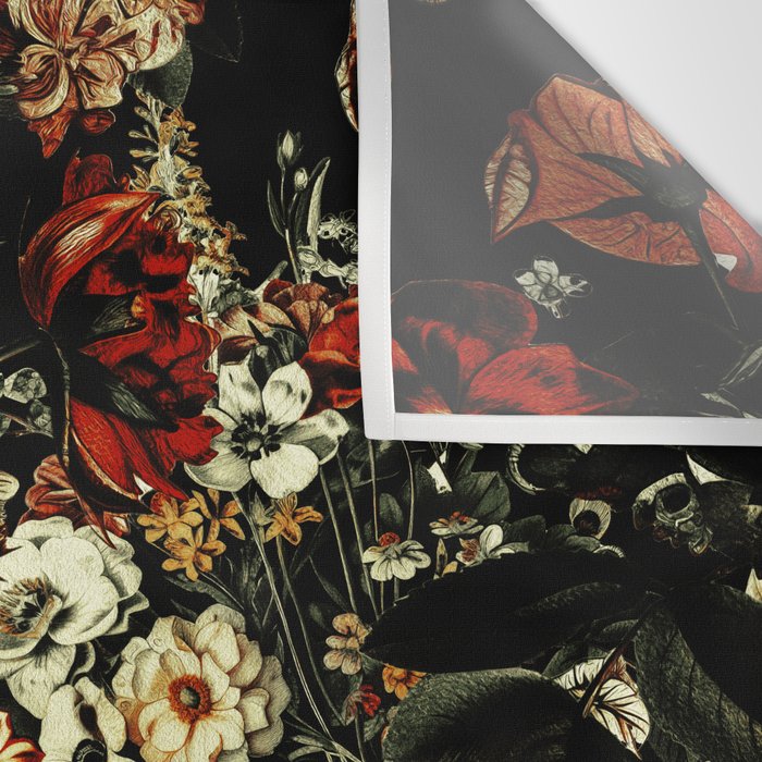 Winter Night Garden Wall Tapestry Gallery Image 3