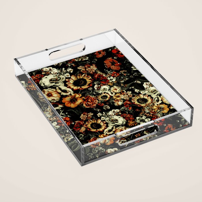 Winter Night Garden Acrylic Tray Gallery Image 1