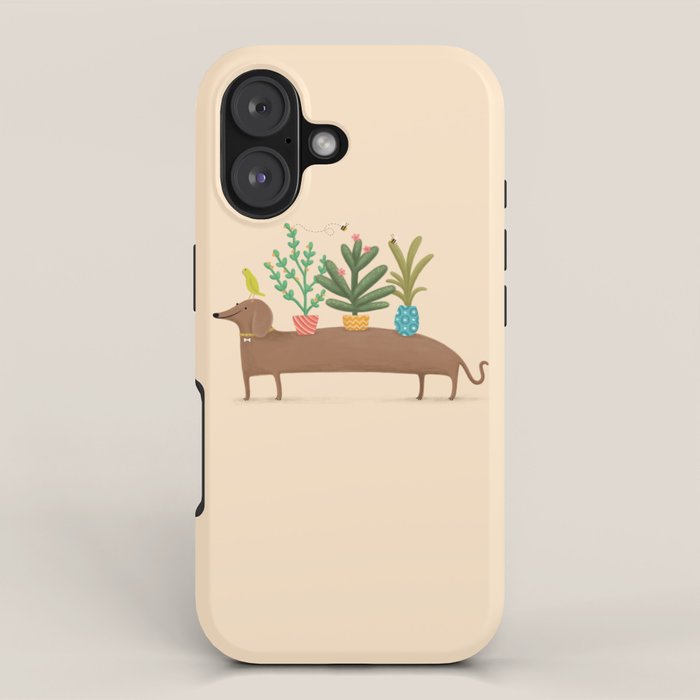 Dachshund & Parrot iPhone Case Gallery Image 1
