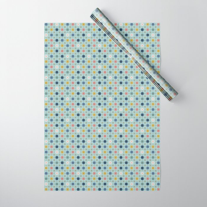 Moroccan Star Tile Pattern Wrapping Paper Gallery Image 1