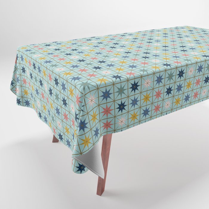 Moroccan Star Tile Pattern Tablecloth Gallery Image 1