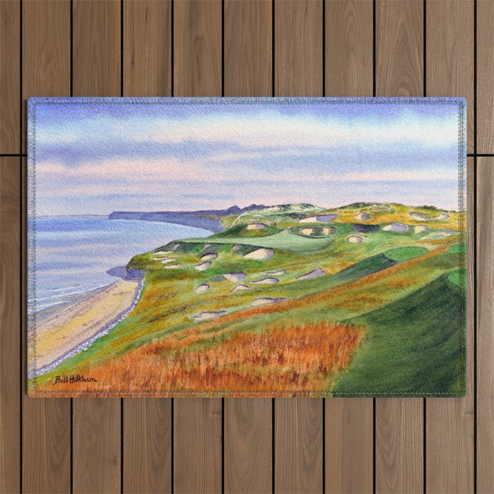 Whistling Straits Golf Course WI Hole 3 Outdoor Rug Gallery Image 1