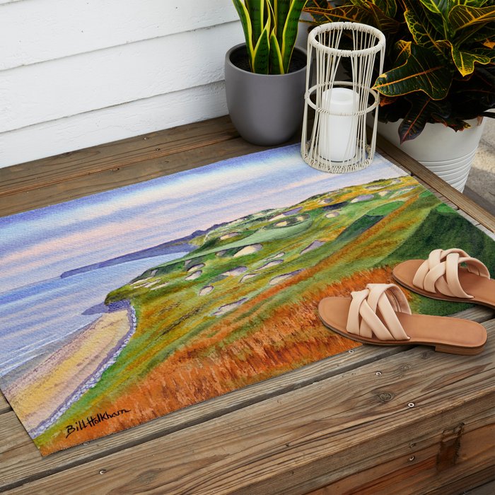 Whistling Straits Golf Course WI Hole 3 Outdoor Rug Gallery Image 2