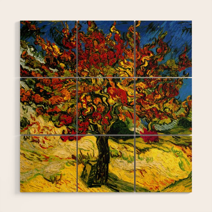 Van Gogh Mulberry Tree Wood Wall Art Gallery Image 1
