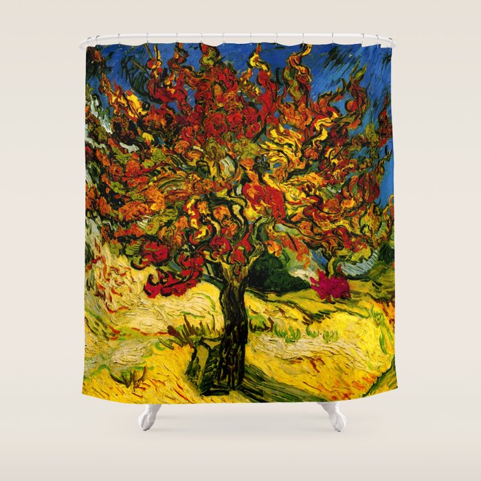 Van Gogh Mulberry Tree Shower Curtain Gallery Image 1