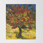 Van Gogh Mulberry Tree Throw Blanket Gallery Image 2