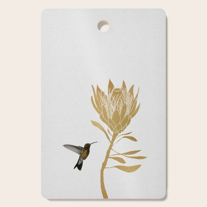 Hummingbird & Flower I Cutting Board Gallery Image 1
