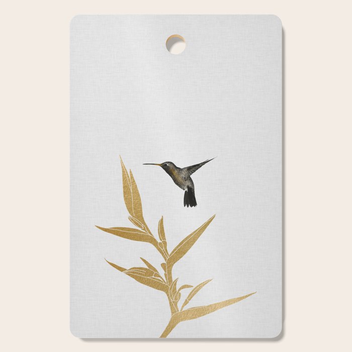 Hummingbird & Flower II Cutting Board Gallery Image 1