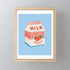 Strawberry Milk Mini Art Print Gallery Image 1