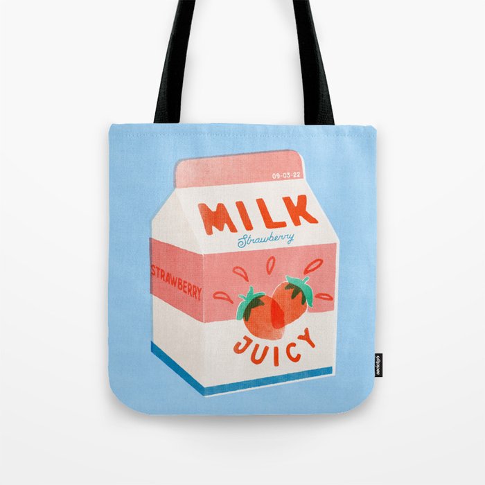 Strawberry Milk Tote Bag Gallery Image 1