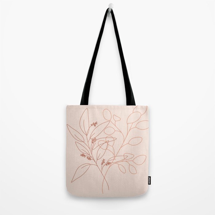 Eucalyptus Line Art Tote Bag Gallery Image 2