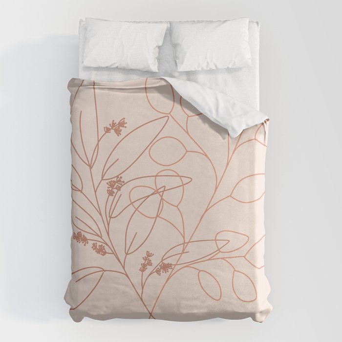 Eucalyptus Line Art Duvet Cover Gallery Image 6