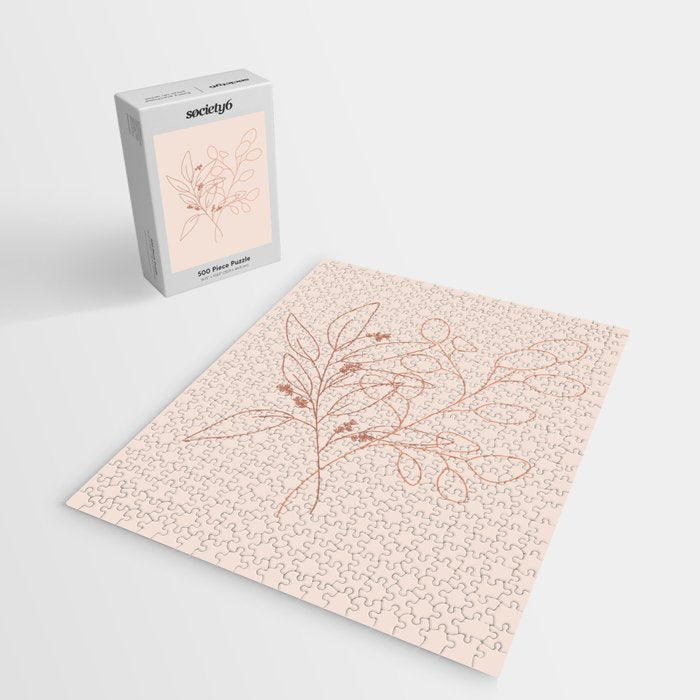 Eucalyptus Line Art Jigsaw Puzzle Gallery Image 2