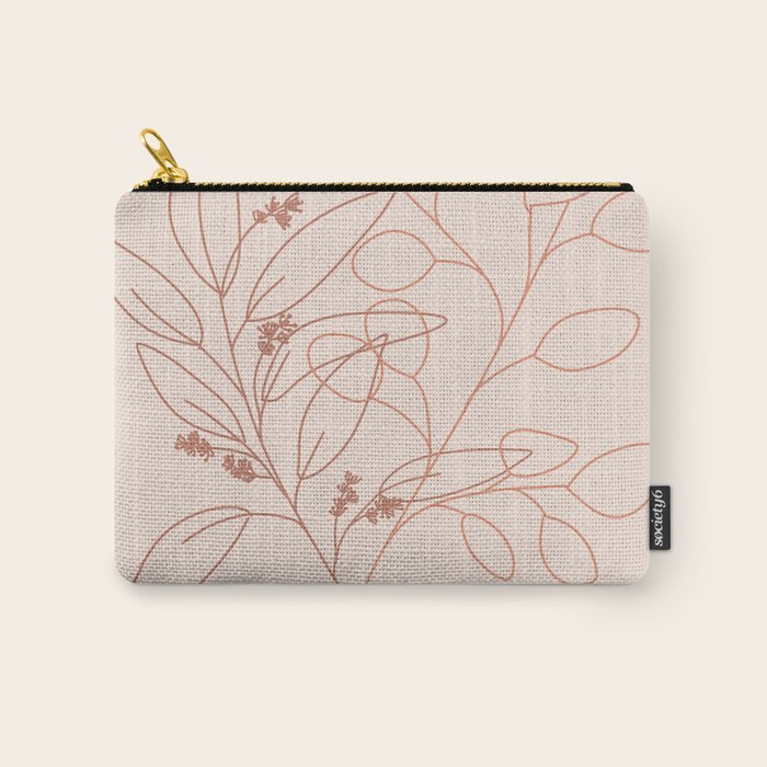 Eucalyptus Line Art Carry All Pouch Gallery Image 1
