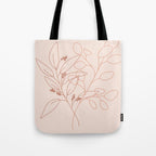 Eucalyptus Line Art Tote Bag Gallery Image 1