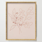 Eucalyptus Line Art Serving Tray Gallery Image 1