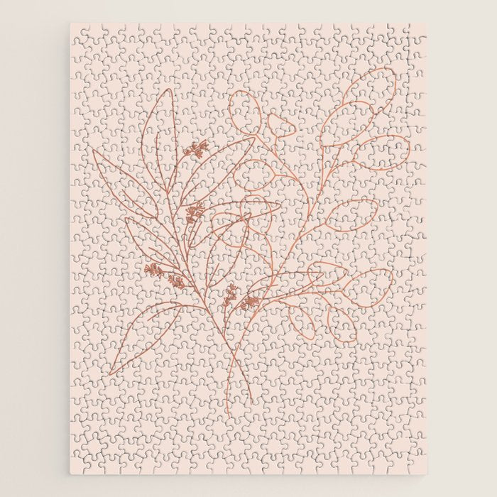 Eucalyptus Line Art Jigsaw Puzzle Gallery Image 1
