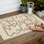 Linear Flock No. 1 Outdoor Rug Gallery Image 2