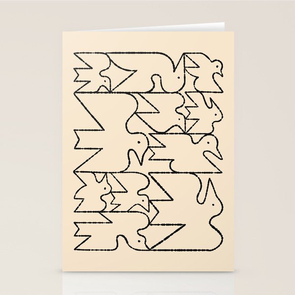 Linear Flock No. 1 Stationery Card Gallery Image 2