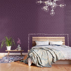 Bows & Ribbons Pattern XXXV Dark Purple Wallpaper Gallery Image 3
