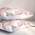 Tropical Banana Leaves, Watercolor Prints Pillow Sham Gallery Image 3