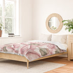 Tropical Banana Leaves, Watercolor Prints Duvet Cover Gallery Image 2