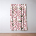 Tropical Banana Leaves, Watercolor Prints Window Curtain Gallery Image 3