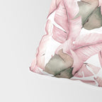 Tropical Banana Leaves, Watercolor Prints Pillow Sham Gallery Image 4