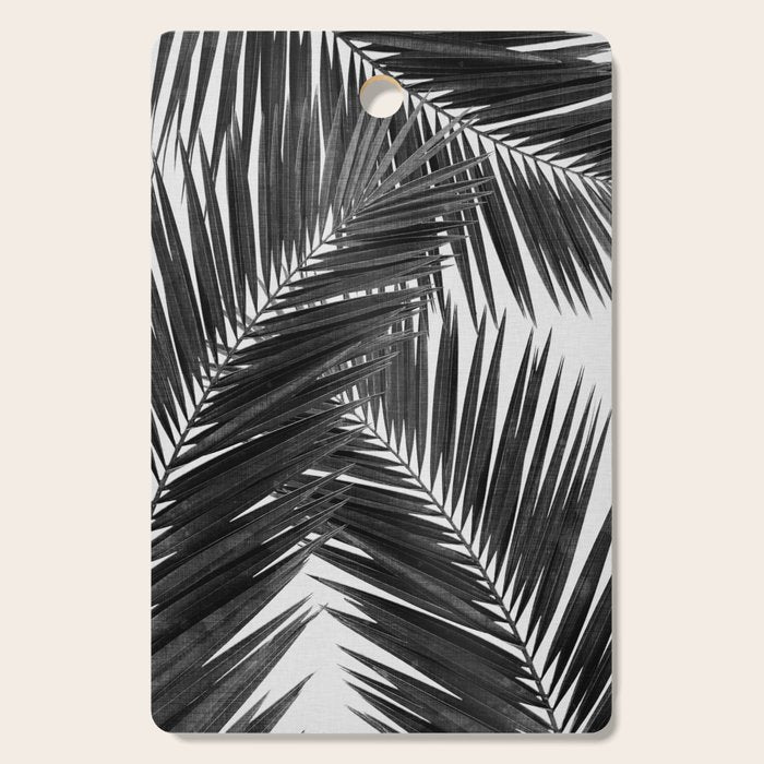 Palm Leaf Black & White III Cutting Board Gallery Image 1