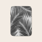 Palm Leaf Black & White III Bath Mat Gallery Image 1