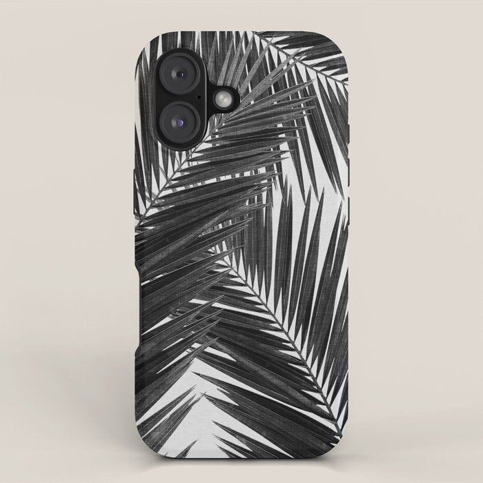 Palm Leaf Black & White III iPhone Case Gallery Image 1