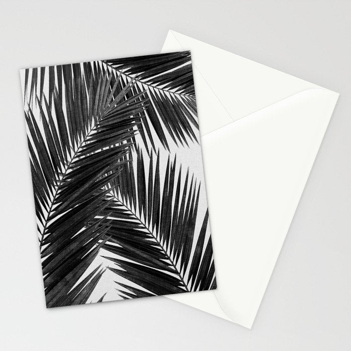 Palm Leaf Black & White III Stationery Card Gallery Image 2