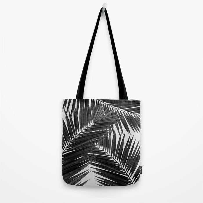 Palm Leaf Black & White III Tote Bag Gallery Image 2