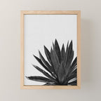 Agave Cactus Black & White Mini Art Print Gallery Image 1
