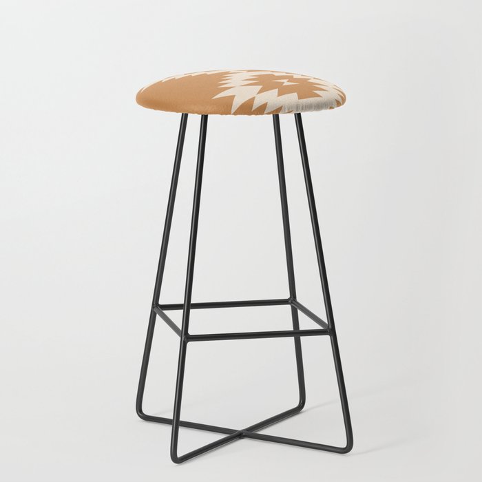 Southwestern Minimalism - Desert Orange Stool Gallery Image 1