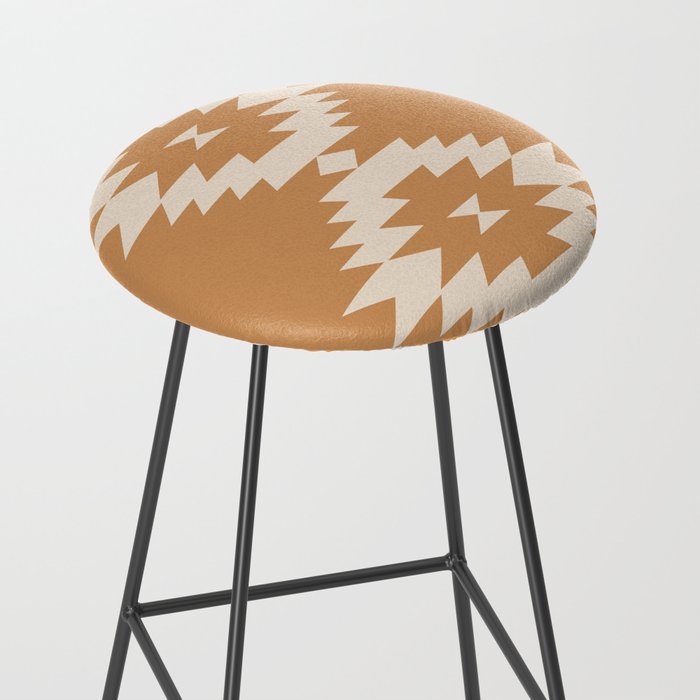 Southwestern Minimalism - Desert Orange Stool Gallery Image 2