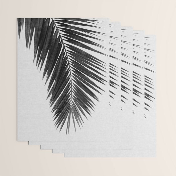 Palm Leaf Black & White I Wrapping Paper Gallery Image 3
