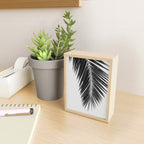 Palm Leaf Black & White I Mini Art Print Gallery Image 2